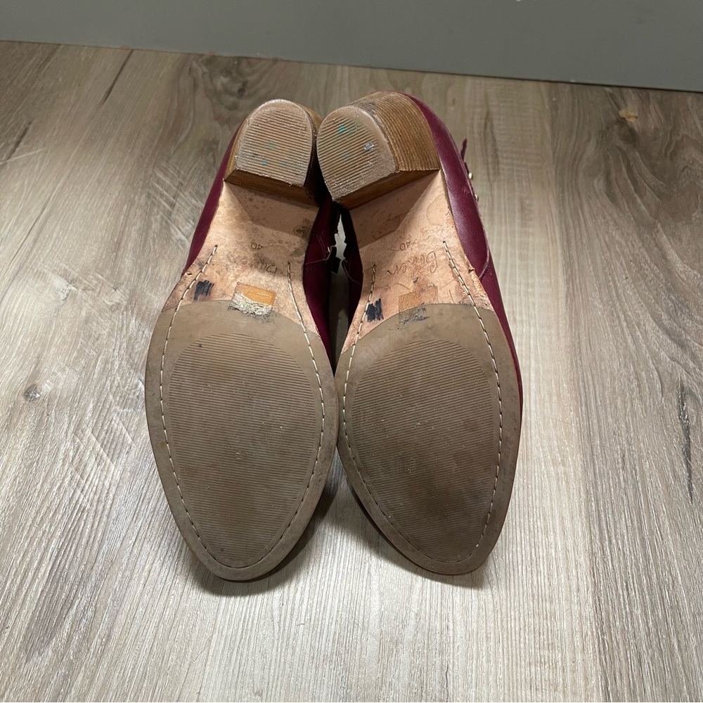 Boden Chic Burgundy Ankle Boots women’s size 40 (9) - Picture 4 of 5